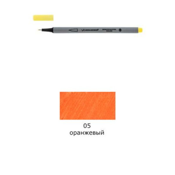 Без ТМ Ручка капиллярная (линер) 05 оранжевый/orange 0.4 мм SKY-01 VISTA-ARTISTA
