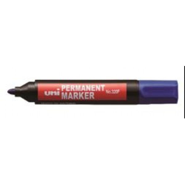 Без ТМ Маркер перманентный 1.0-3.0мм синий No.320F (120398) Uni Mitsubishi Pencil