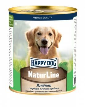 Happy Dog NaturLine конс 970г для собак Ягненок Сердце Печень Рубец