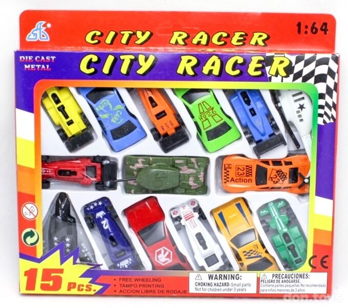 Набор машин 15 в 1 City Racer