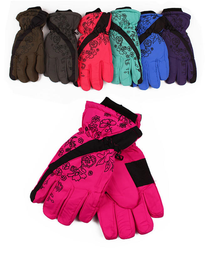 Непромокаемые перчатки для девочки Цвет: фиолетовый