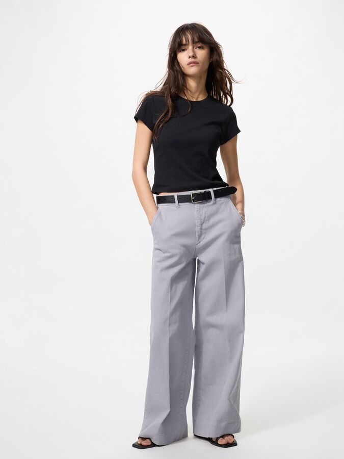 UNIQLO Женские джинсы (длина 75 см.), серый