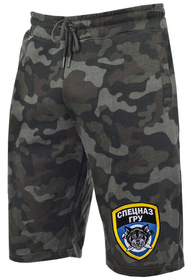 Современные мужские шорты Спецназа ГРУ – армейский фасон, подчёркивающий выправку и физическую подготовку бойца №788