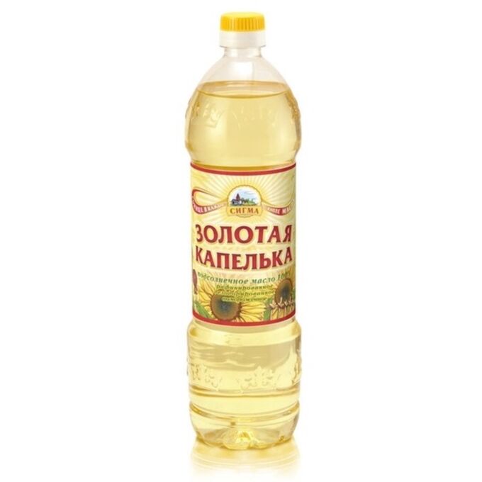 СИМА-ЛЕНД Масло подсолнечное «Золотая Капелька», 1 л