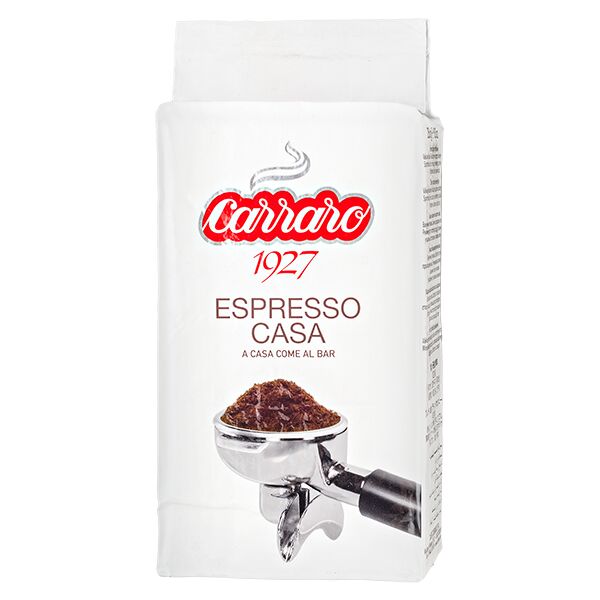 Кофе CARRARO ESPRESSO CASA 250 г молотый 1 уп.х 20 шт.