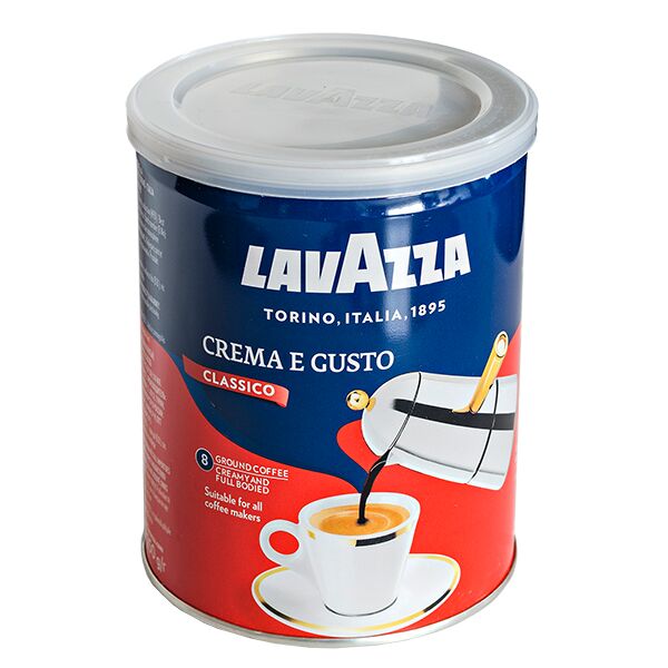 Кофе LAVAZZA CREMA E GUSTO 250 г ж/б Молотый 1 уп.х 12 шт.