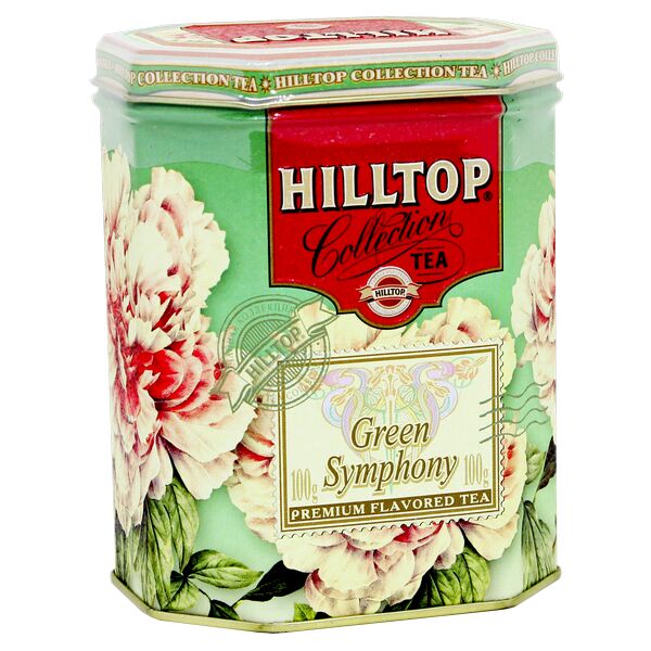Чай HILLTOP подарочный восьмигранник &#039;Зеленая симфония&#039; ж/б 100 г 1 уп.х 12 шт.