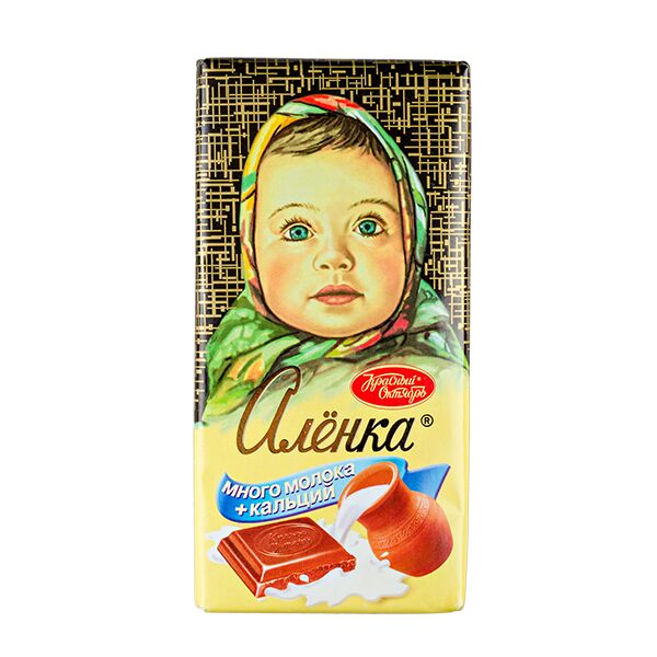 Кр октябрь шоколад Аленка молочный 90г