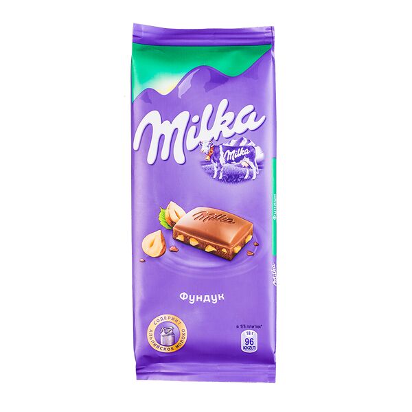 Шоколад Милка Фундук 90 г 1уп.х 20шт.