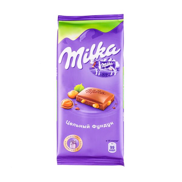 Milka Шоколад Милка Цельный Фундук 85 г