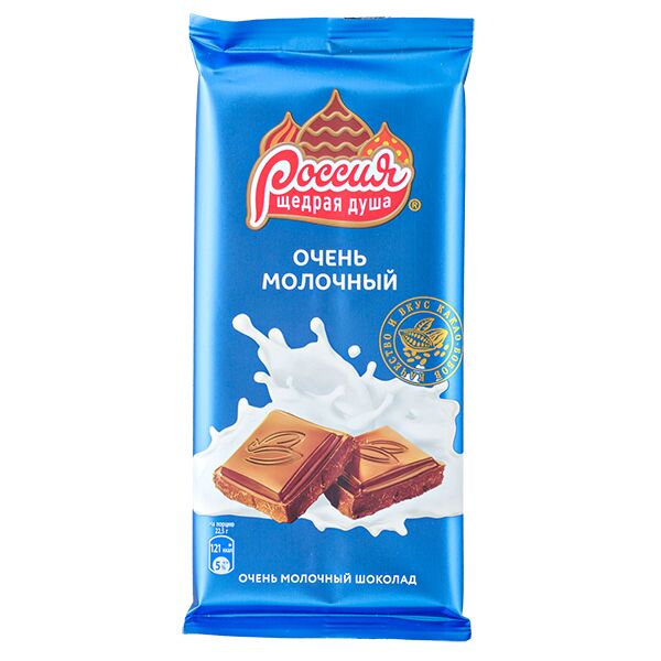 Очень молочный шоколад