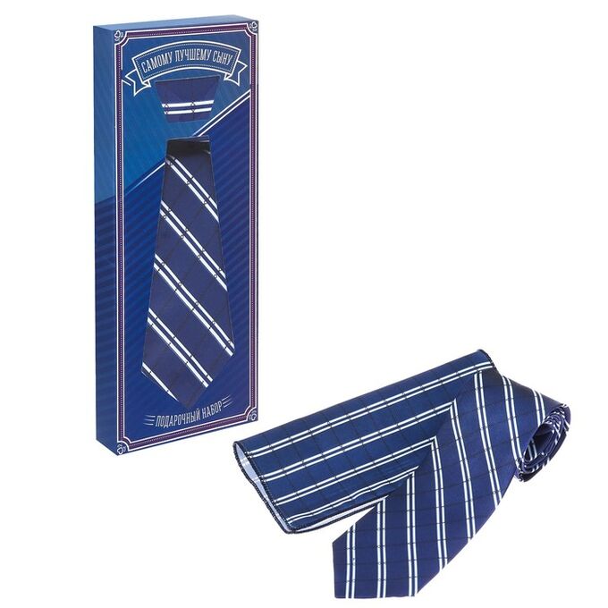 Подарочный набор: галстук и платок &quot;Самому лучшему сыну&quot;