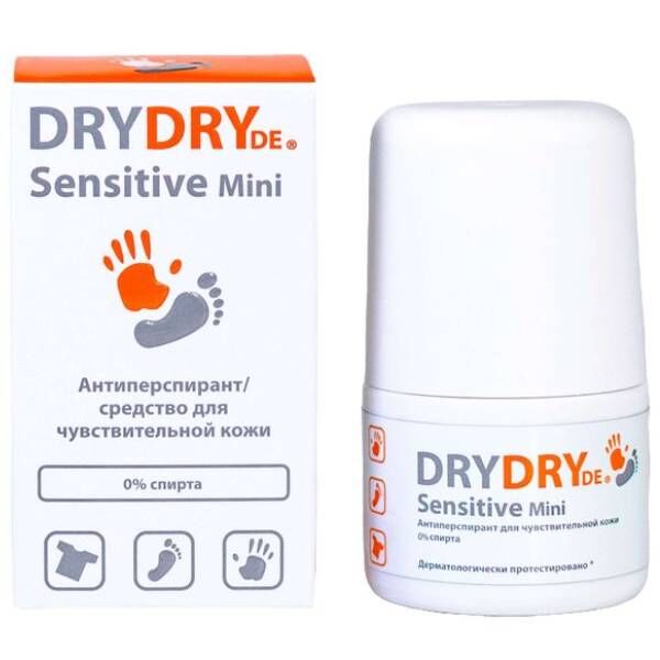 DRYDRY Драй Драй Антиперспирант для чувствительной кожи Sensitive Mini, 20 мл (Dry Dry, Антиперспиранты)