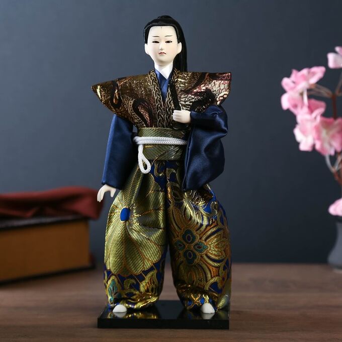Кукла коллекционная &quot;Самурай с мечом&quot; 30х12,5х12,5 см