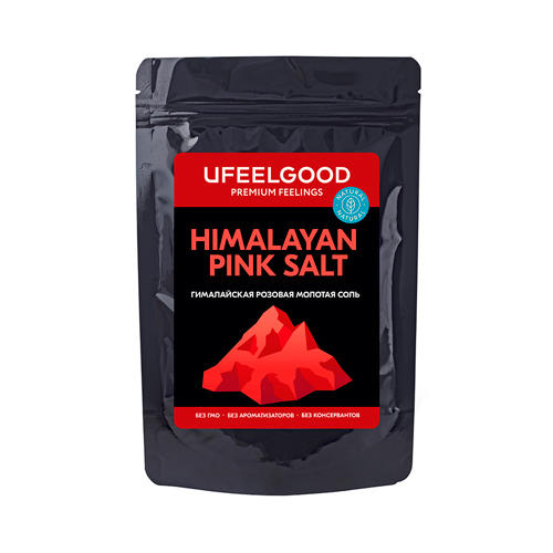 Соль &quot;Розовая гималайская&quot; 100% natural rock salt Ufeelgood