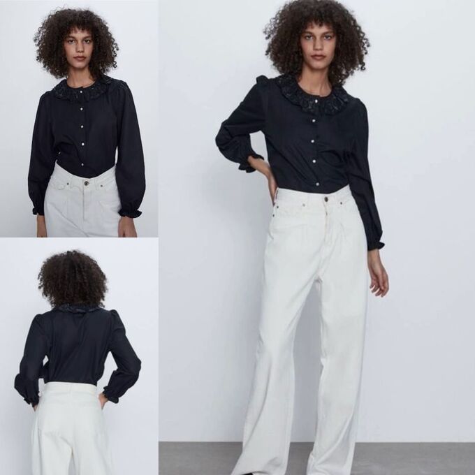 Черная блузка от zara
