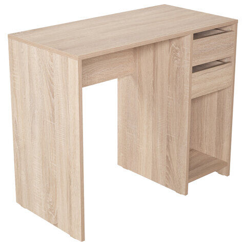 Стол письменный/компьютерный BRABIX &quot;Scandi CD-017&quot;, 900х450х750 мм, 2 ящика, дуб сонома, 641895, ЦБ013706-2
