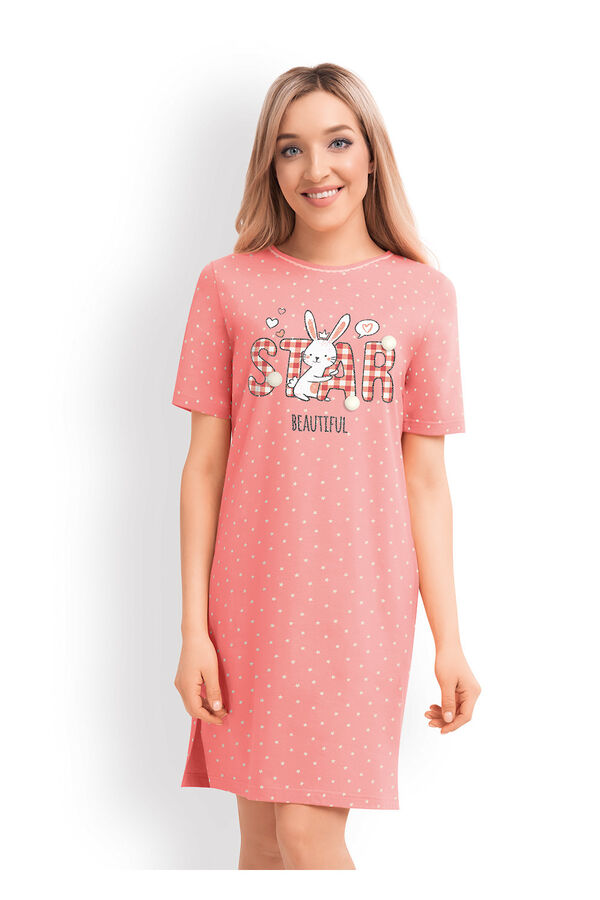 #85403 Платье (CLEVER) розовый/молочный