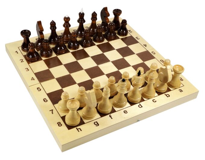 Игра настольная &quot;Шахматы&quot; деревянные (поле 29см х 29см)
