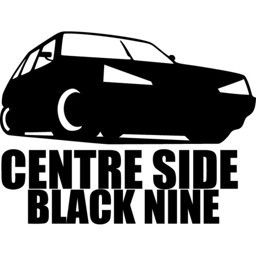 Центр наклеек. Black Nine Centre Side. Centre Side наклейка. Девятка Блэк найн. Надпись Centre Side.