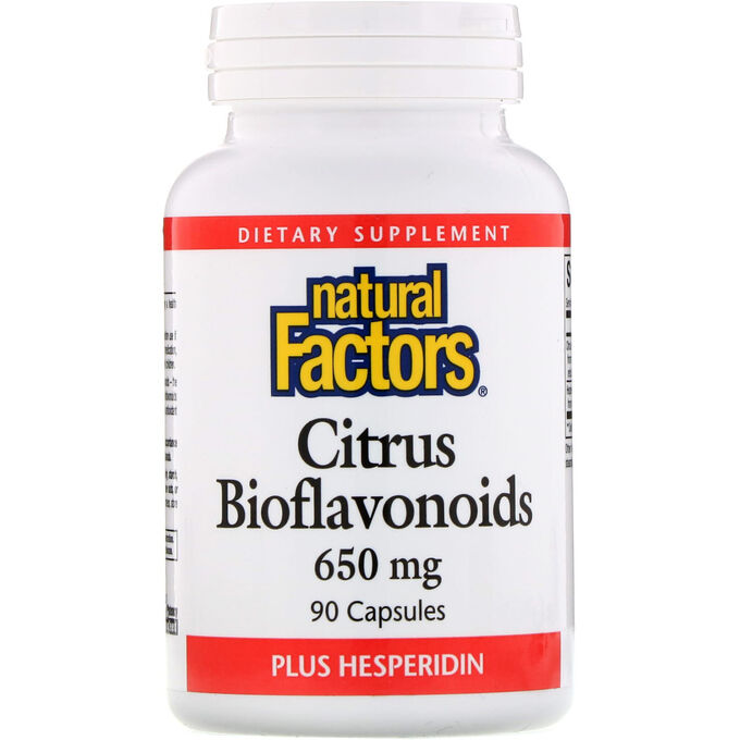 Natural Factors, Цитрусовые биофлавоноиды с гесперидином, 650 мг, 90 капсул
