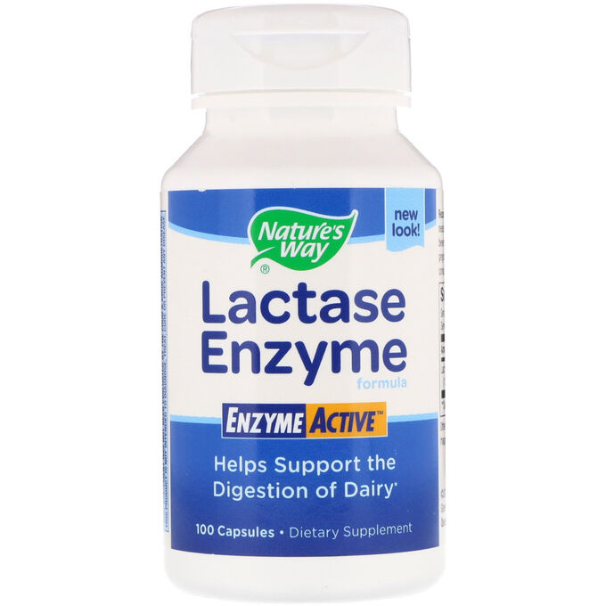 Nature&amp;#x27 - s Way, Lactase Enzyme Formula, 100 капсул
