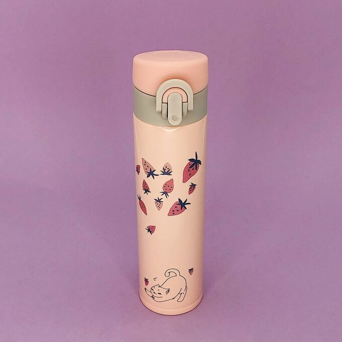 Термос &quot;Strawberry&quot;, pink 370ml