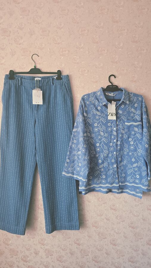 Новая рубашка Zara и джинсы Numph