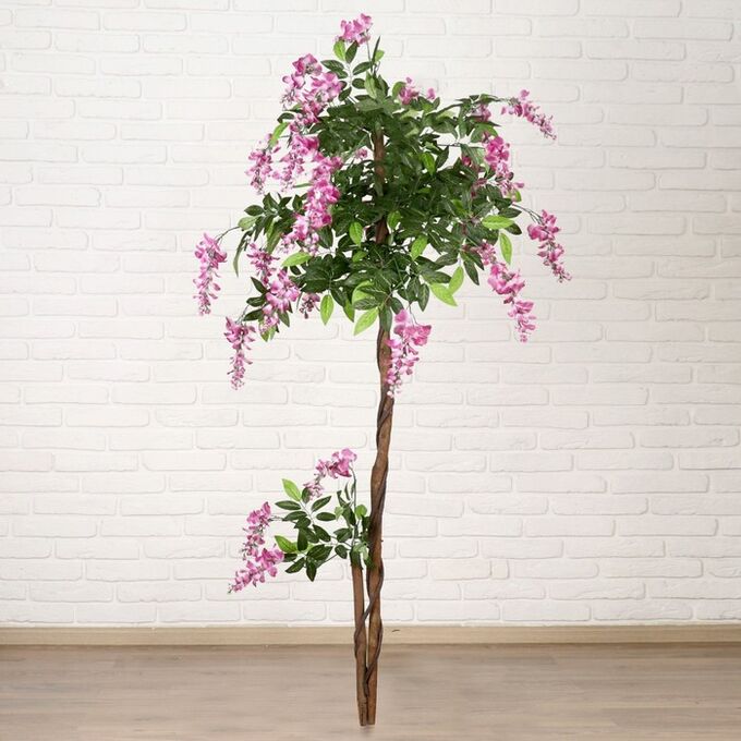 Дерево искусственное глициния витая 160 см d цветка=3,5 см