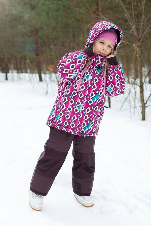 Комплект  текстильный для девочек: куртка, полукомбинезон