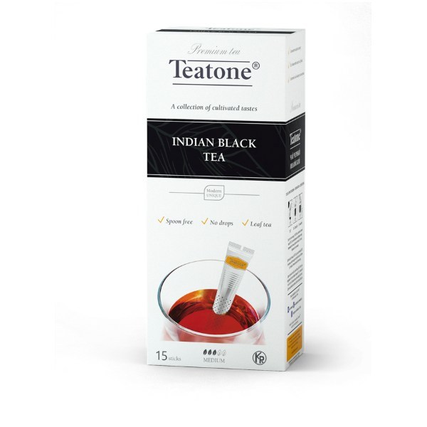 Черный чай Индийский TEATONE в стиках, 15 стиков по 1,8г