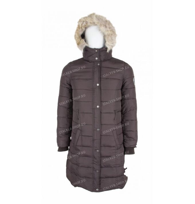 Пальто женское пуховое A&amp;F, мод. 8019, brown