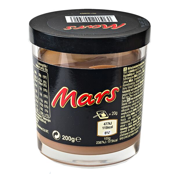 Шоколадная паста MARS 200 г 1 уп.х 6 шт.