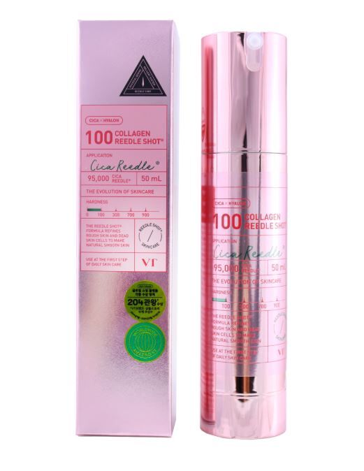 VT Cosmetics. Сыворотка для лица с коллагеном и спикулами 100  VT COLLAGEN REEDLE SHOT 100, 50 мл
