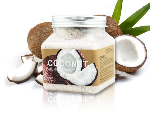 Скраб для тела с кокосом Wokali Coconut Sherbet Body Scrub 500мл