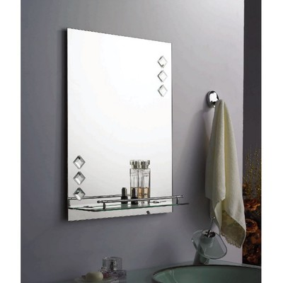 Зеркало в ванную комнату 60?45 см Ассоona A616, 1 полка