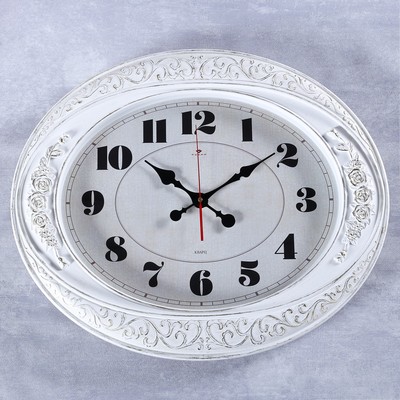 Часы настенные, серия: Классика, Самвана, горизонтальные, белые, 63.5х53.5 см