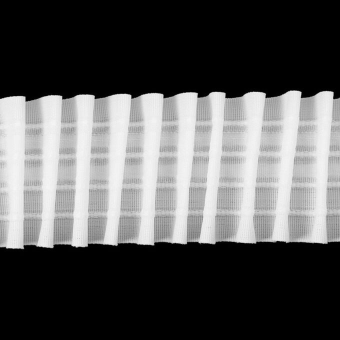 СИМА-ЛЕНД Шторная лента фиксированная сборка, матовая, 6 см, 50 ± 1 м, цвет белый