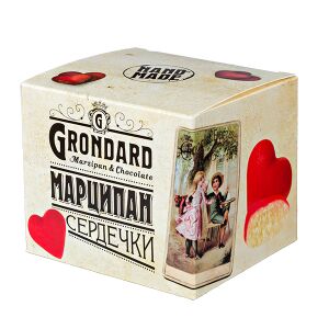 Конфеты GRONDARD МАРЦИПАН сердечки 90 г 1 уп. х 16 шт.