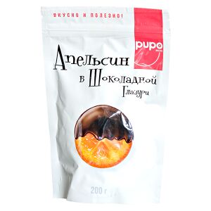 Апельсин в Шоколадной Глазури PUPO 200 г 1 уп.х 10 шт.