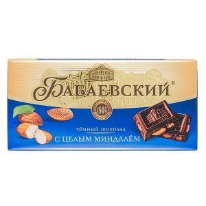 Шоколад Бабаевский Цельный Миндаль 200 г 1 уп.х 14 шт.