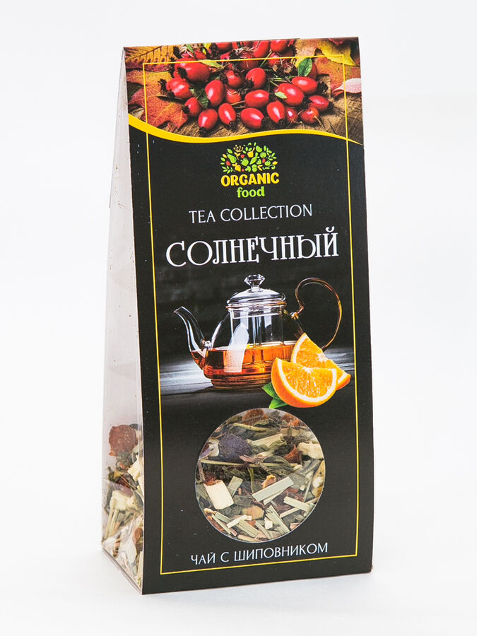 ORGANIC FOOD &quot;Чай Солнечный&quot;  с шиповником.100 гр