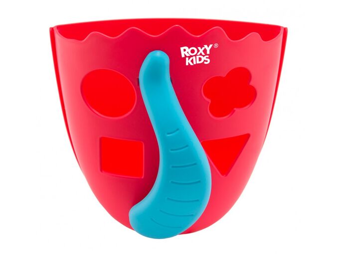 ROXY KIDS Органайзер-сортер DINO для игрушек и банных принадлежностей. Цвет коралловый.