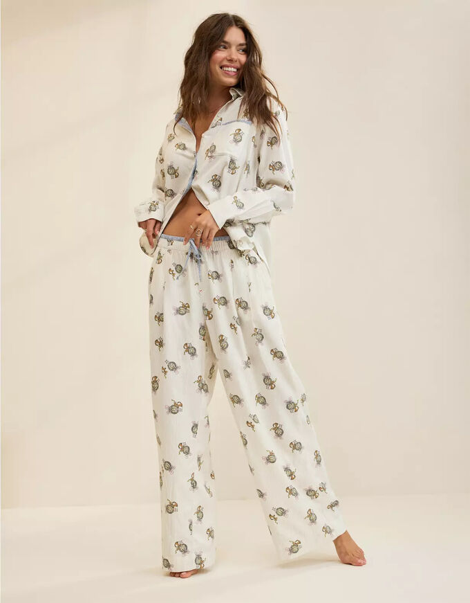 American Eagle Aerie Flannel Trouser PJ