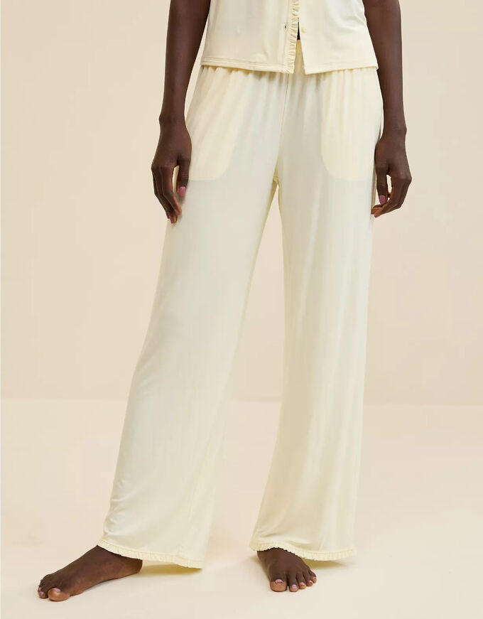 American Eagle Aerie Real Soft® Ruffle Trouser PJ Pant