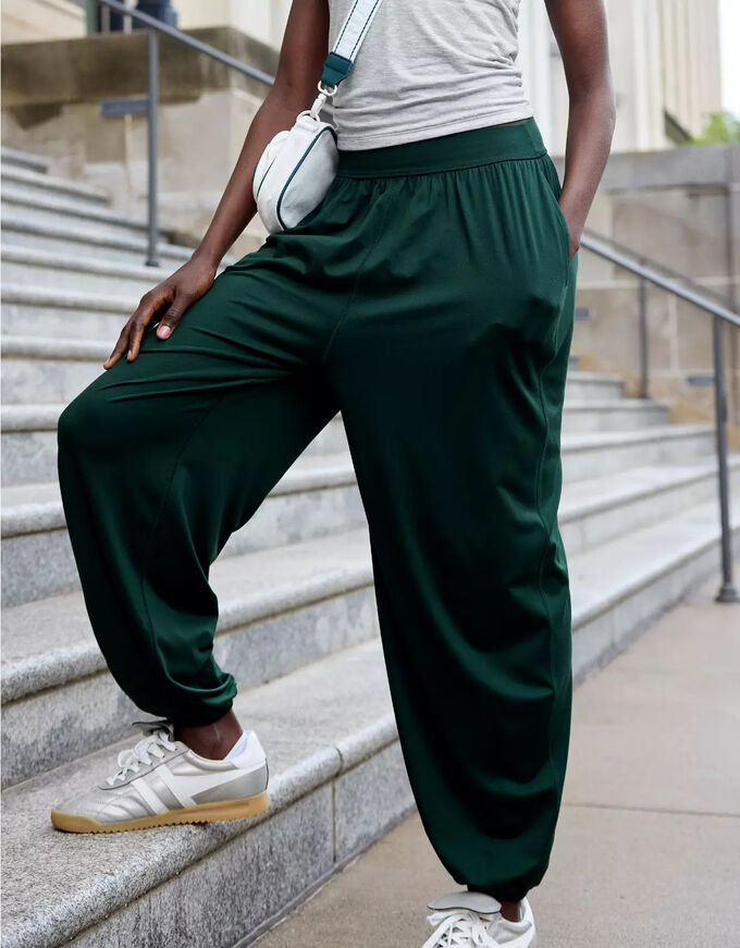 American Eagle By Aerie The Hugger Go With The Flow Baggy Jogger