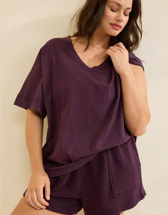 American Eagle Aerie Voop Oversized Boyfriend T-Shirt