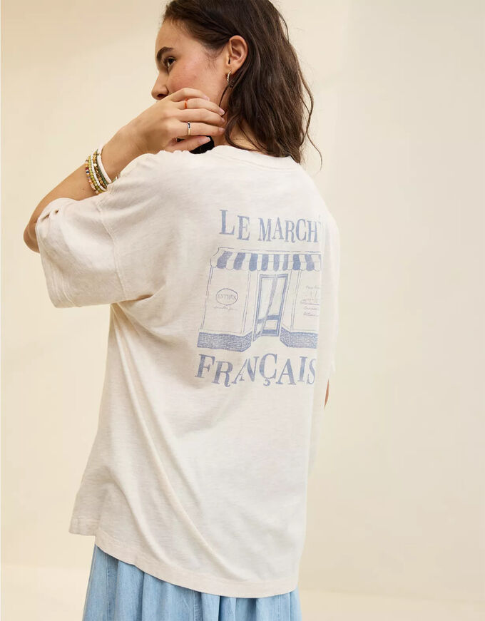 American Eagle Aerie Crew Oversized Boyfriend T-Shirt