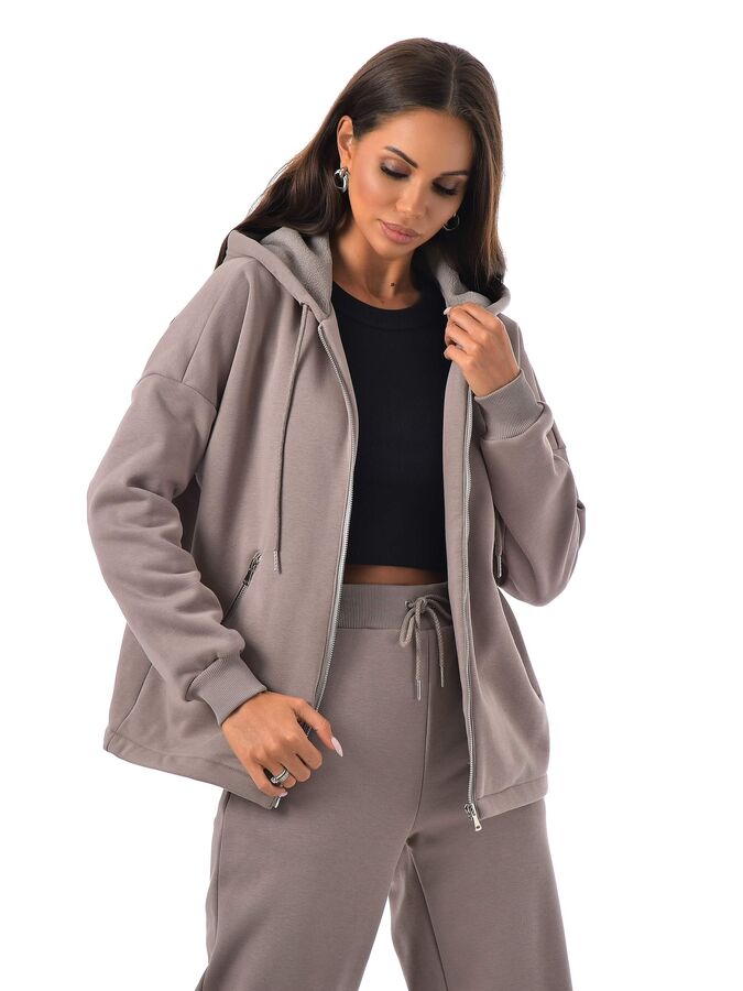 AB Collecion Толстовка М-5991 кофе.