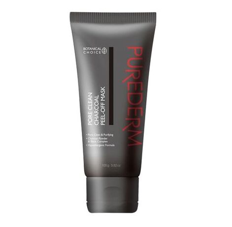 Маска, плёнка для лица с Углём/Pore clean charcoal Peel-off Mask (Tube), Purederm 100 г